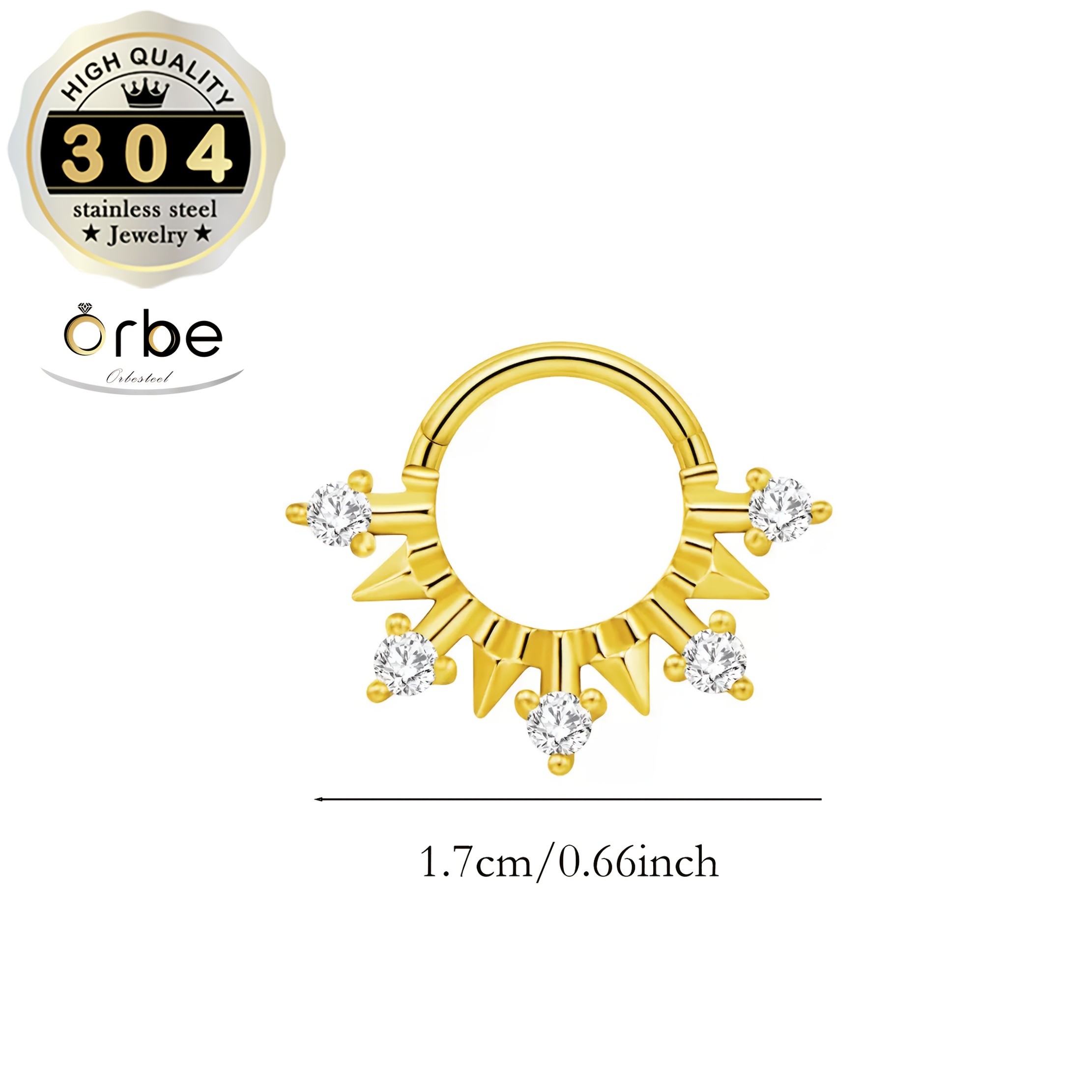 Women's Fashion Pierced Nose Stud, Stylish Design